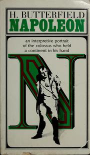 Cover of Napoleon by Sir Herbert Butterfield