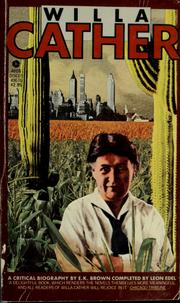 Cover of Willa Cather by E. K. Brown