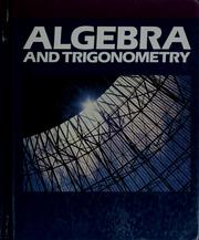 Front cover of Algebra and trigonometry by Mervin Laverne Keedy