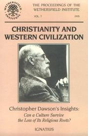 Front cover of Christianity and western civilization by Wethersfield Institute