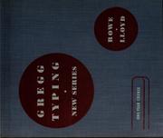 Front cover of Gregg typing, new series by John L Rowe