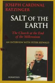 Front cover of Salt of the earth by Joseph Ratzinger