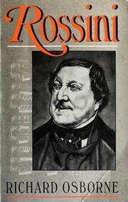 Cover of Rossini by Osborne, Richard
