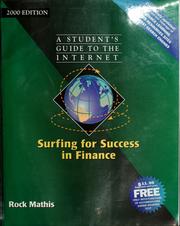 Front cover of Surfing for success in finance 2000 by Rock Mathis