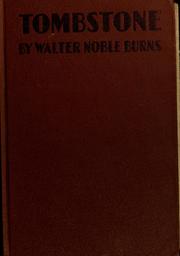 Cover of Tombstone by Walter Noble Burns