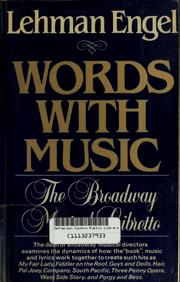 Front cover of Words with music by Lehman Engel