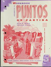 Front cover of Workbook to accompany Puntos de partida by Alice A. Arana
