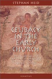 Front cover of Celibacy in the early Church by Stefan Heid