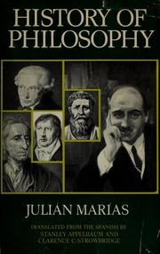 Front cover of Historia de la filosofía by Julián Marías