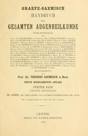 Front cover of Handbuch der gesamten augenheilkunde by Alfred Graefe