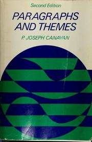 Cover of Paragraphs and themes by P. Joseph Canavan