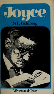 Cover of Joyce by S. L. Goldberg