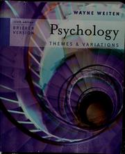 Front cover of Psychology by Wayne Weiten