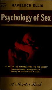 Cover of Psychology of sex by Havelock Ellis