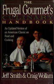 Front cover of The Frugal gourmet's culinary handbook by Charles Fellows