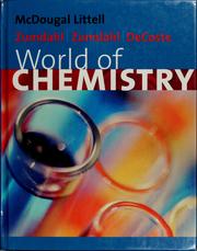 Front cover of World of chemistry by Steven S. Zumdahl