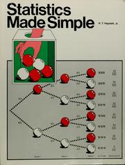 Cover of Statistics made simple by H. T. Hayslett