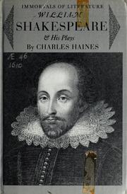 Front cover of William Shakespeare and his plays by Charles Haines
