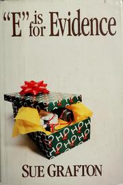Cover of "E" is for evidence by Sue Grafton