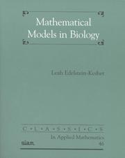 Front cover of Mathematical Models in Biology (Classics in Applied Mathematics) by Leah Edelstein-Keshet
