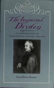 Cover of The imperial Dryden by David Bruce Kramer