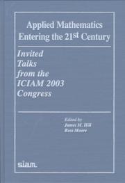 Front cover of Applied mathematics entering the 21st century by ICIAM 2003 Congress (2003 Sydney, N.S.W.)