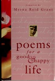 Front cover of Poems for a good and happy life by Unknown