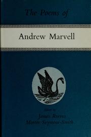 Cover of The Poems of Andrew Marvell by Andrew Marvell