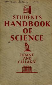 Front cover of Student's handbook of science by Bernard Udane