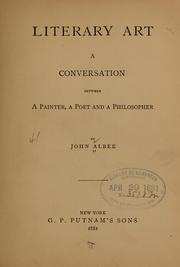 Cover of Literary art by John Albee