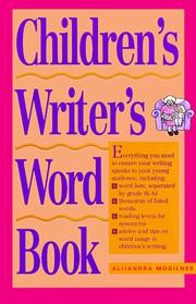 Front cover of Children's writer's word book by Alijandra Mogilner