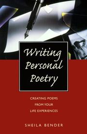 Cover of Writing Personal Poetry by Sheila Bender