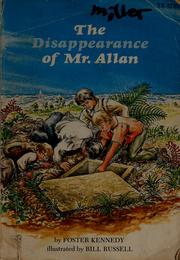Cover of The disappearance of Mr. Allan by Foster Kennedy