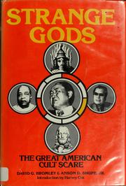 Cover of Strange gods by David G. Bromley