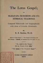 Front cover of The Lotus gospel by Elizabeth Anna Gordon