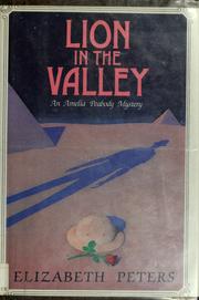 Front cover of Lion in the valley by Elizabeth Peters