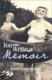 Cover of You can write a memoir by Susan Hauser