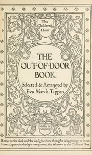 Front cover of The out-of-door book by Eva March Tappan