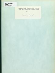 Front cover of Langmuir probe diagnostics of fluctuation in a reflex arc nitrogen plasma by Thomas James Haycraft