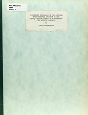 Front cover of Temperature dependence of the electron spin resonance spectrum of the CH(2)CO(2)- radical formed in x-irradiated zinc acetate dihydrate by John Woodrow Hunt