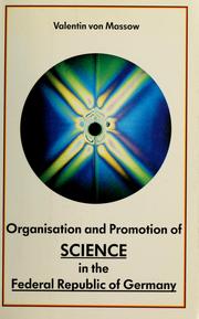 Front cover of Wissenschaft und Wissenschaftsförderung in der Bundesrepublik Deutschland by Valentin von Massow