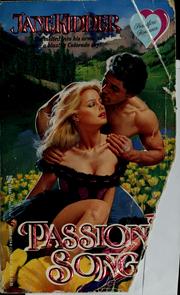 Front cover of Passion's Song:(Wellesley Brothers, #3) by Jane Kidder