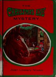 Front cover of The Christmas Eve mystery by Joan Lowery Nixon