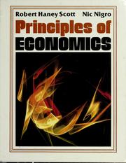 Cover of Principles of economics by Robert Haney Scott