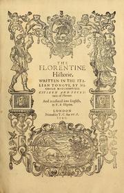 Front cover of Istorie Fiorentine by Niccolò Machiavelli
