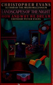 Front cover of Landscapes of the night by Christopher Riche Evans