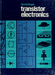 Cover of Transistor electronics by Howard H. Gerrish