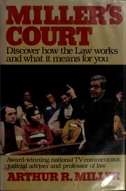 Front cover of Miller's court by Arthur R. Miller