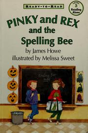 Front cover of Pinky and Rex and the spelling bee by James Howe