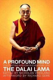 Front cover of A profound mind by His Holiness Tenzin Gyatso the XIV Dalai Lama